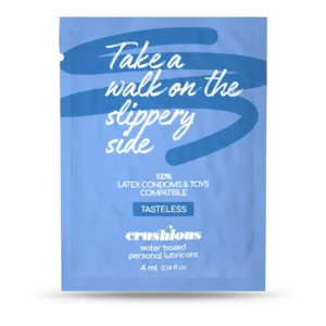 Crushious Water-Based Lubricant 4ml Single-Use Sachet, Hypoallergenic