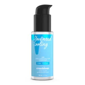 Crushious Water-Based Lubricant 50ml - Cooling Effect, Pump Bottle