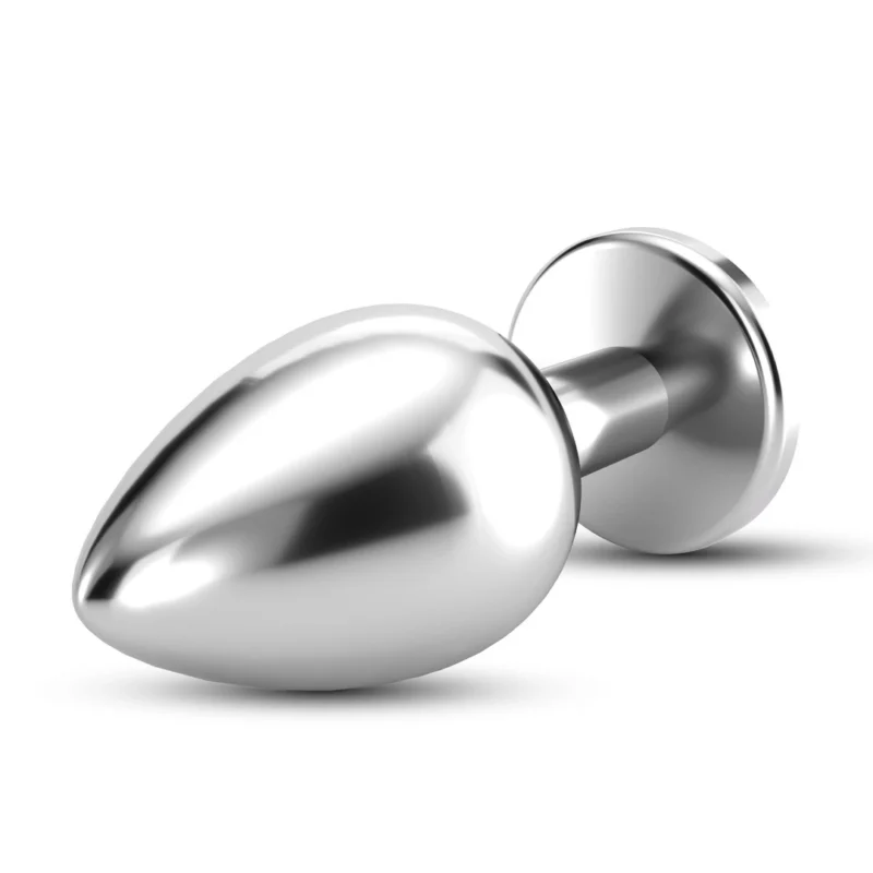 Crushious Bijou Intimate Plug mažas skaidrus - elegantiškas metalinis dizainas 6 cm