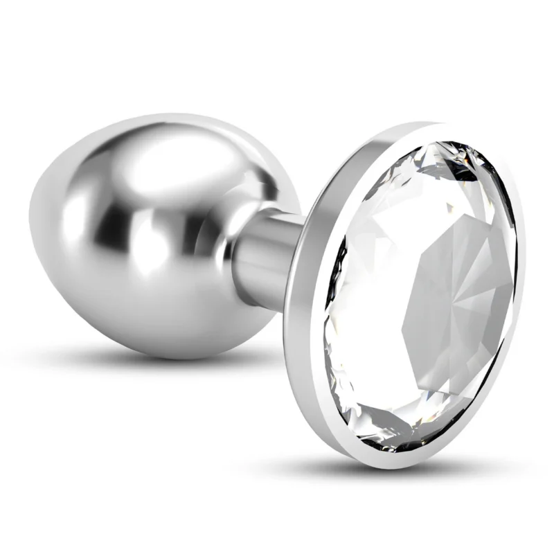 Crushious Bijou Intimate Plug mažas skaidrus - elegantiškas metalinis dizainas 6 cm