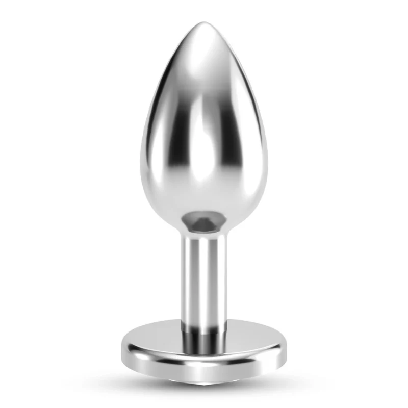 Crushious Bijou Intimate Plug mažas skaidrus - elegantiškas metalinis dizainas 6 cm