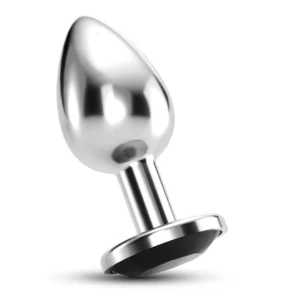 Crushious Bijou Anal Jewellery Plug Small Black Metal 6cm