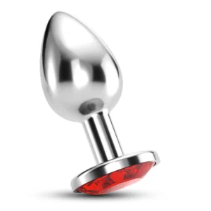 Crushious Bijou Anal Jewel Plug Medium Red - Elegant Metal Accessory 7cm