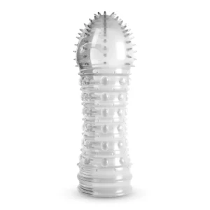 Crushious Dotted Intimate Enhancement Sleeve Transparent 15.5cm