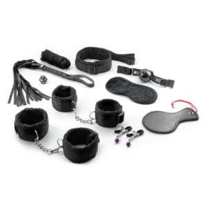 Master and Cummander 11-Piece Restraint Set Black - Versatile Adjustable Kit