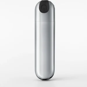Crushious iMoan Rechargeable Vibrating Bullet Silver 10 Modes Compact