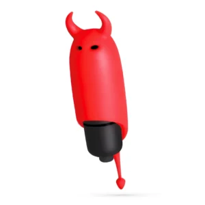 Crushious O-Pet Devil Vibrating Bullet Red 10 Modes Compact Design