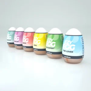 Crushious Ezy Egg Set - 6-Piece Multicolor Intimate Devices TPE/ABS