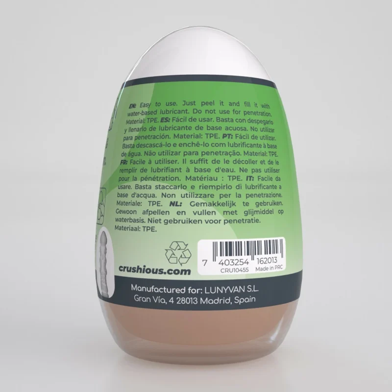 Crushious Ezy Egg Ekspertų ekologiškas kompaktiškas intymus prietaisas TPE ABS