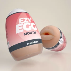 Crushious Ezy Egg Red - Compact Intimate Device with Textured Interior
