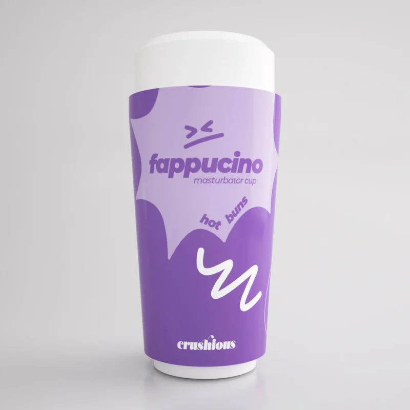 Crushious Fappucino Hot Buns Intimate Device Purpurinis kompaktiškas puodelis