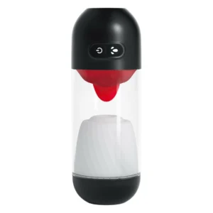 Crushious Slurpy 2-in-1 Intimate Machine with Rotating & Licking System, Transparent