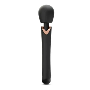 Crushious Holly Black Wand Massager - Rechargeable Silicone 30cm