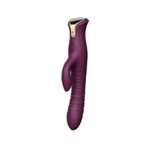 ZALO MOSE Velvet Purple Intimate Device with PowerThrust & Heating