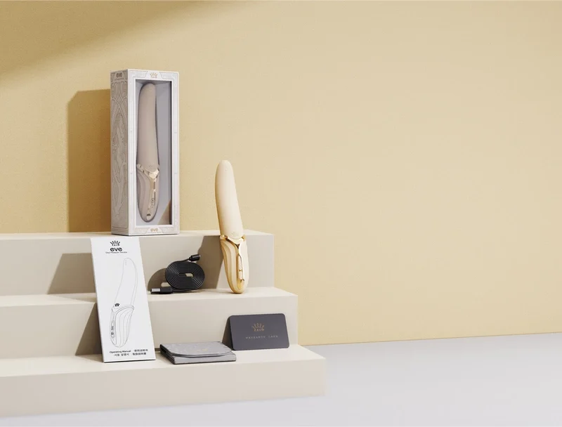 Eve Ivory White Intimate Silicone Machine with Dual Motor & Heating System