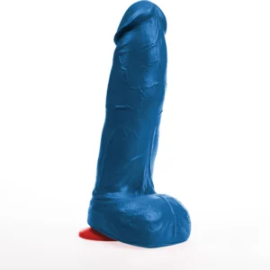 Hoenir L Blue - Anatomical Intimate Device with Suction Cup 20 cm