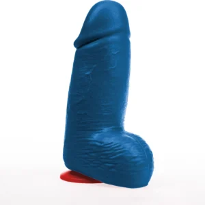 Dagr M Blue Anatomical Silicone Intimate Device 19.5cm with Suction Base