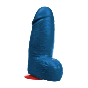 Dagr XL Blue Model - Extra Thick Intimate Device 27.5 cm with Suction Base
