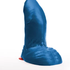 Buri XL Blue Curved Model PVC Intimate Machine with Suction Base 27cm