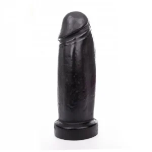 Hung System Schlong Black Plug 28 cm - Large Intimate Insertable Model