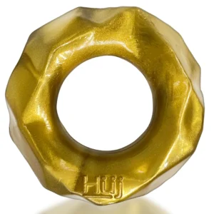 Hunkyjunk Fractal Bronze Comfort Fit Stretch Ring Plus+SILICONE
