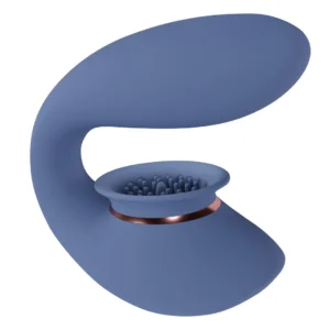 Twitch 3 Blue/Grey Rechargeable Vibrating & Suction System