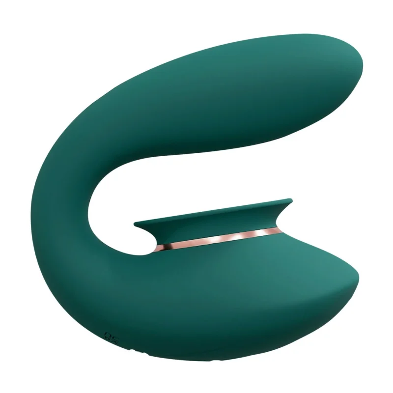 Loving Joy Twitch 3 Rechargeable Vibrator & Suction Device Forest Green