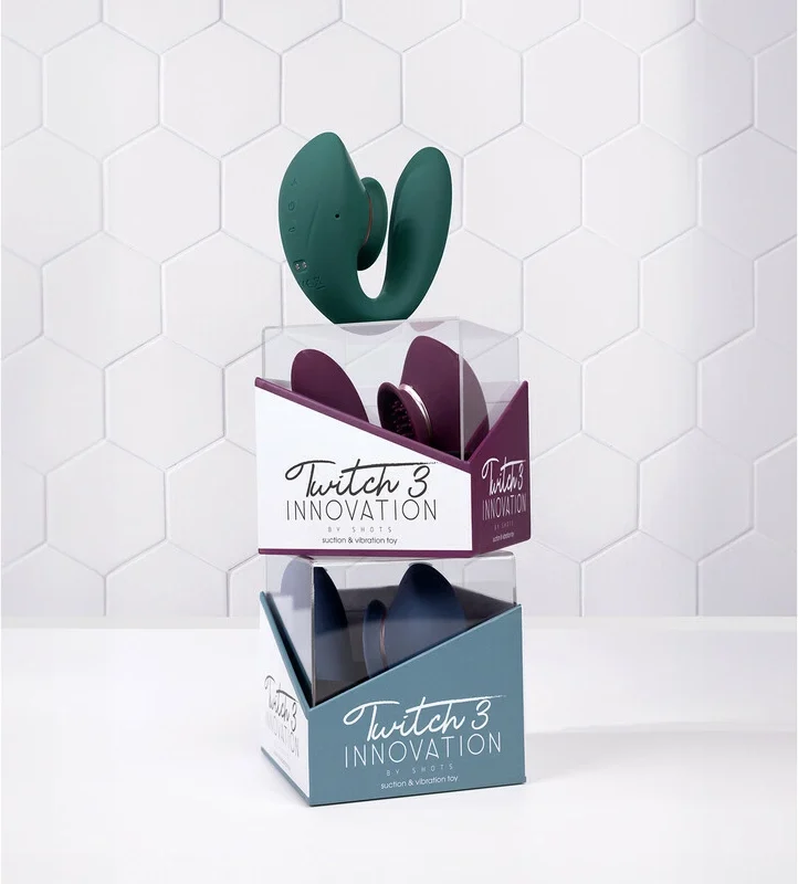 Loving Joy Twitch 3 Rechargeable Vibrator & Suction Device Forest Green