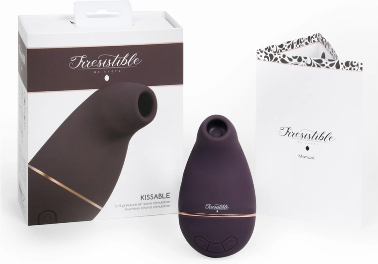 Kissable Intimate Device with Touchless Airwave Technology, Pink