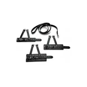 Master Series 3-Piece Adjustable PU Leather Ball System Set Black