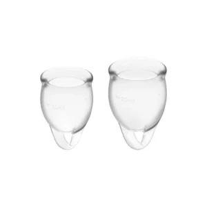 Feel Confident Menstrual Cup Set - Medical Silicone, 15ml & 20ml Capacity