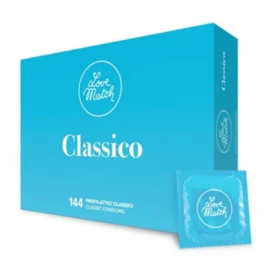 Love Match Classico Premium Condoms 144-Pack Comfort Fit Lubricated
