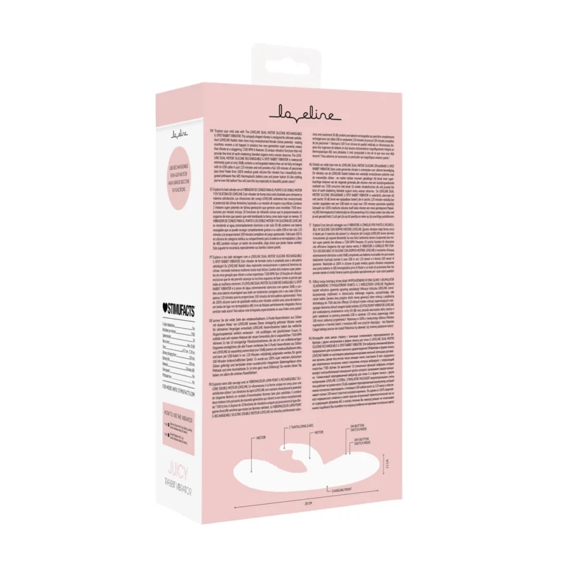Lovelife Juicy Dual Motor Silicone Intimate Device Pink Rechargeable