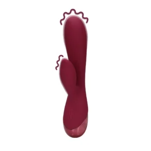 Loveline Smooth Silicone Rabbit Model Intimate System Dark Cherry