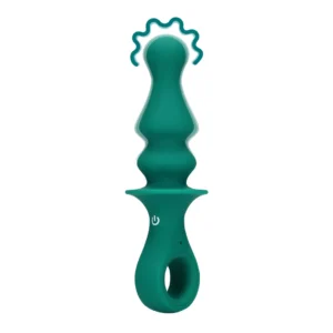 Loveline Peacock Plume Anal Vibrating Device - Compact Silicone Model