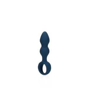 Loveline Teardrop Shaped Silicone Plug Small Baltic Blue - Ergonomic Design