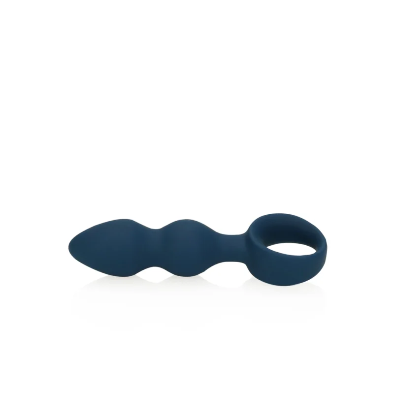 Loveline Teardrop Shaped Silicone Plug Small Baltic Blue - Ergonomic Design