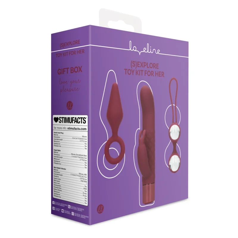 Satisfyer (S)explore Intimate Set for Her Dark Cherry Multi-Piece Kit