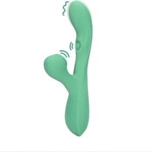 Loveline Blue Grass Pulse Wave & Tongue Flicker Dual-Action Device Blue