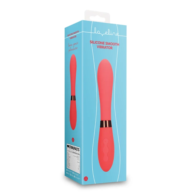 Loveline Salsa Silicone Smooth Vibrator - Sleek Design, Pink, 18 cm
