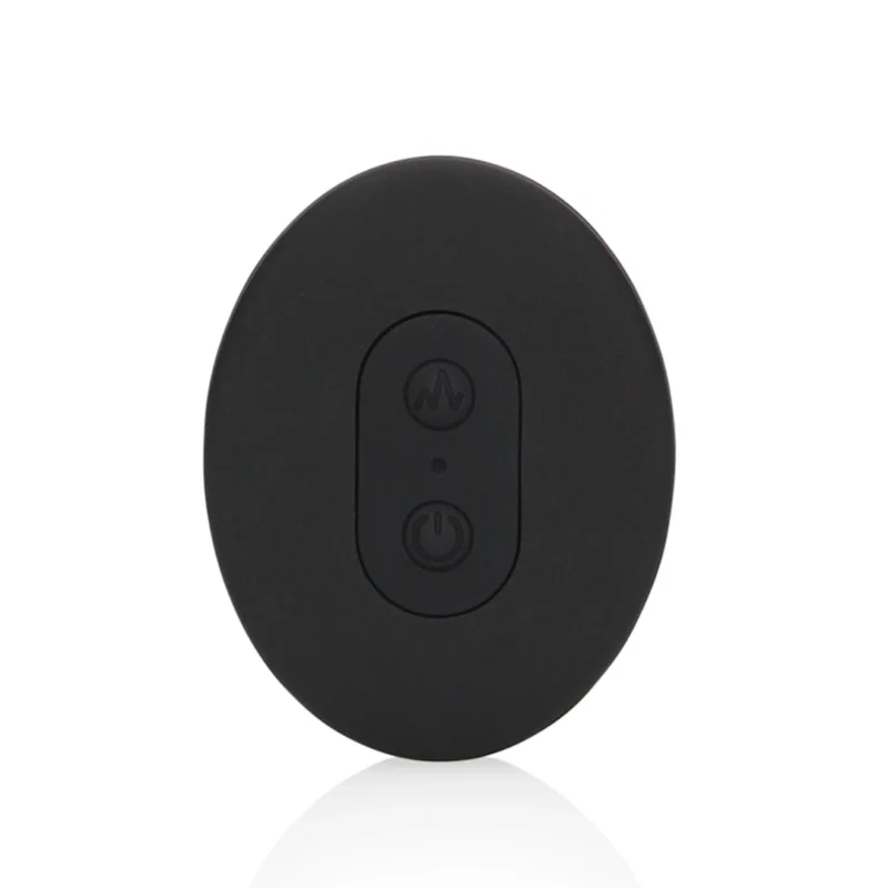Loveline Smooth Vibrating Anal Plug Remote Control Licorice Black