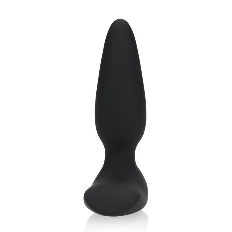 Loveline Smooth Vibrating Anal Plug Remote Control Licorice Black