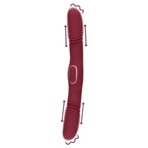 Loveline Dual-Action Thrusting Device Merlot Grape Silicone 24cm