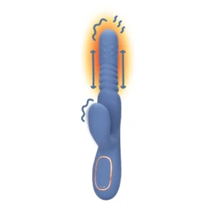 Loveline Blue Nova Rechargeable Dual-Action Intimate Machine - Heating & Rotating System