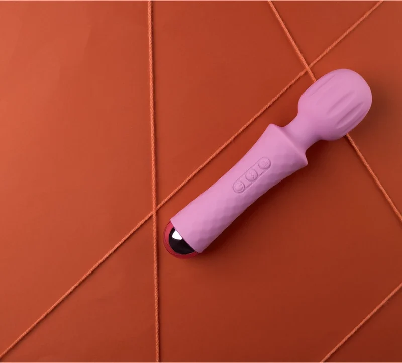 Loveline Mini Wand Massager Exotic Fuchsia - Compact Portable Model