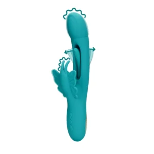 Loveline Flapping Butterfly Intimate Massager Peacock Blue Silicone