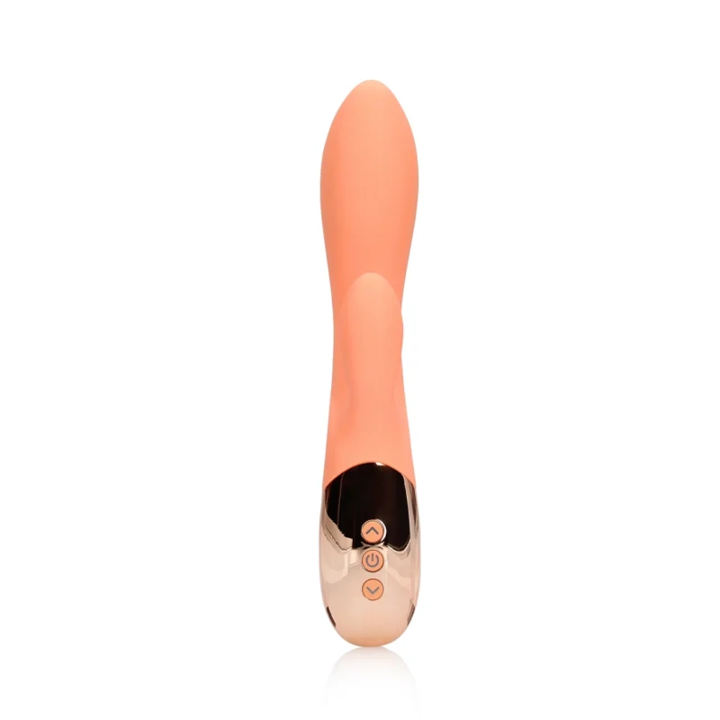 Loveline Ceramic Peach Dual Stimulation Intimate Massager Ultra Soft Silicone