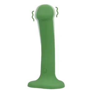 Loveline Forest Green Compact Vibrating Intimate Device - Harness Ready