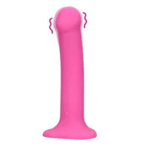 Loveline Pink Medium Vibrating Intimate Machine - Non-Phallic, Harness Compatible