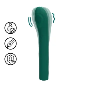 Loveline Pulse Wave Intimate Massager Green Crystal - Targeted G-Spot Model